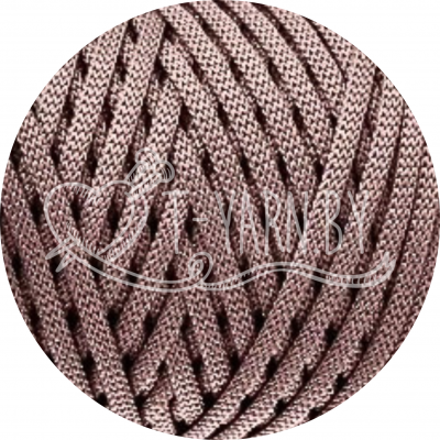 Хлопковый шнур без сердечника, цвет Пудра, 5мм, 100м, KOTELIFE